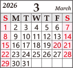 calendar2603